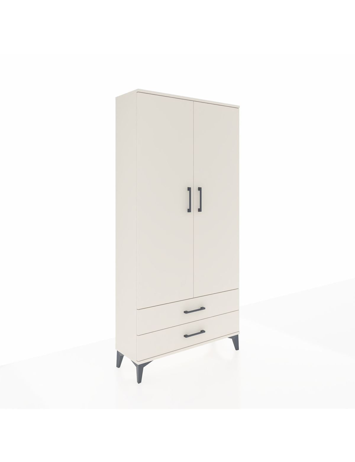 Arges Dolap 4 Raflı 2 Çekmeceli 2 Kapaklı 88x30x182 Aytaşı-Aytaşı