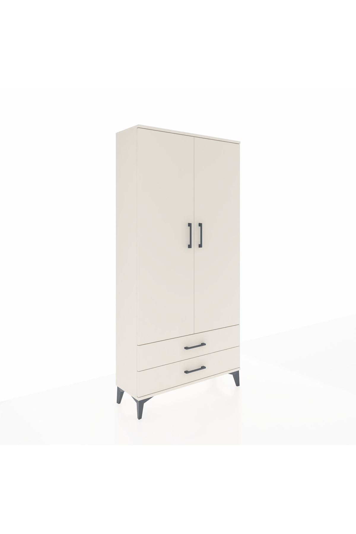 Arges Dolap 4 Raflı 2 Çekmeceli 2 Kapaklı 88x30x182 Aytaşı-Aytaşı