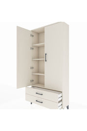 Arges Dolap 4 Raflı 2 Çekmeceli 2 Kapaklı 88x30x182 Aytaşı-Aytaşı