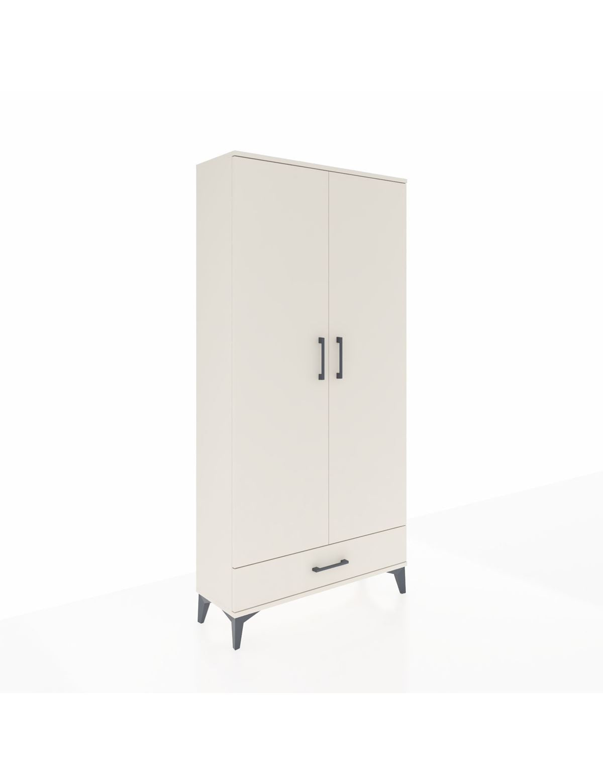 Arges Dolap 5 Raflı Tek Çekmeceli 2 Kapaklı 88x30x182 Aytaşı-Aytaşı