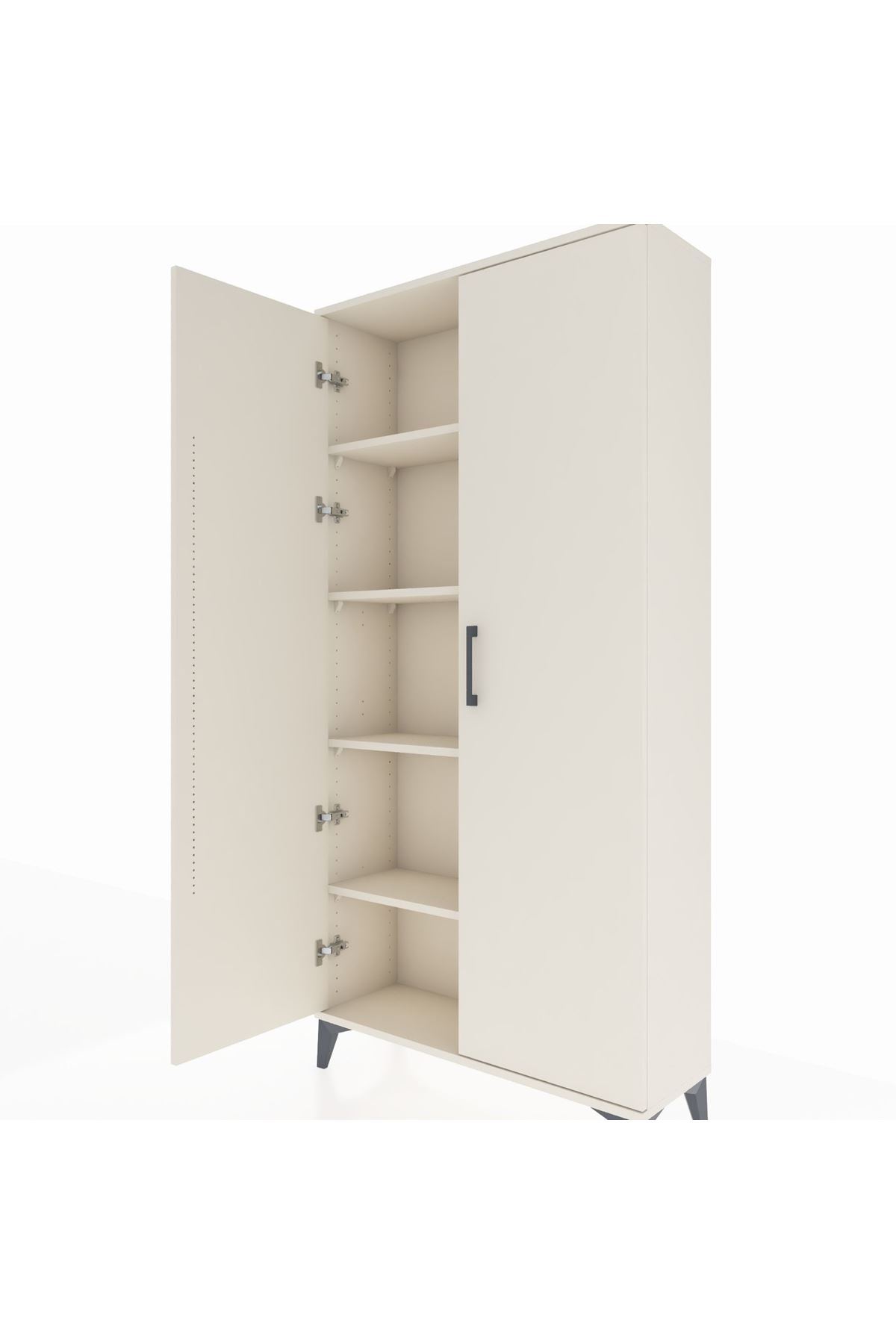 Arges Dolap 4 Raflı 2 Kapaklı 88x30x182 Aytaşı-Aytaşı