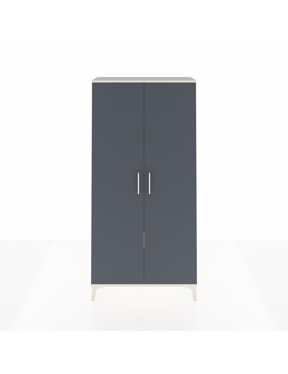 Arges Dolap 4 Raflı 2 Kapaklı 88x30x182 Aytaşı-Antrasit