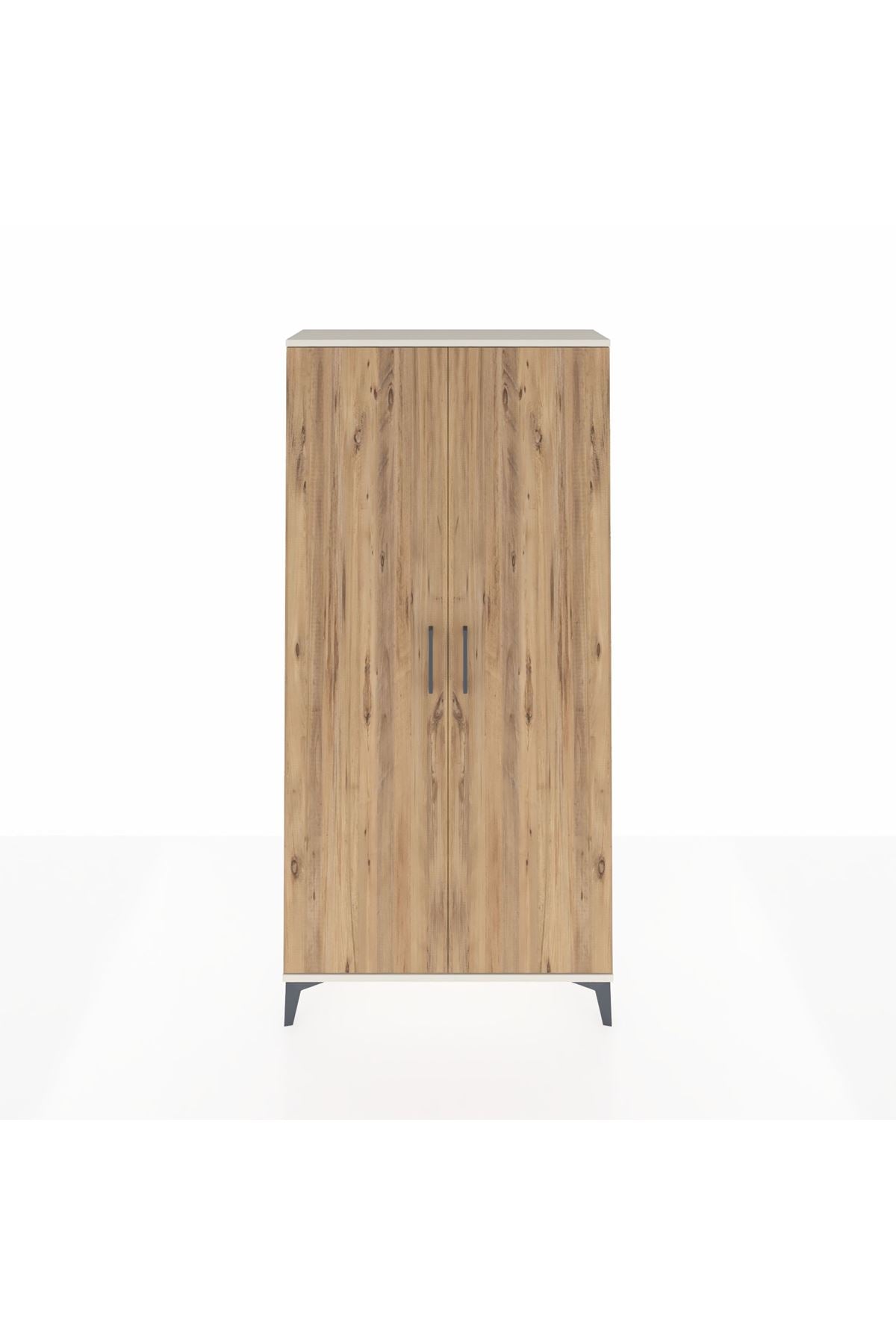 Arges Dolap 4 Raflı 2 Kapaklı 88x30x182 Aytaşı-Çam