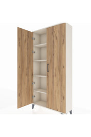 Arges Dolap 4 Raflı 2 Kapaklı 88x30x182 Aytaşı-Çam