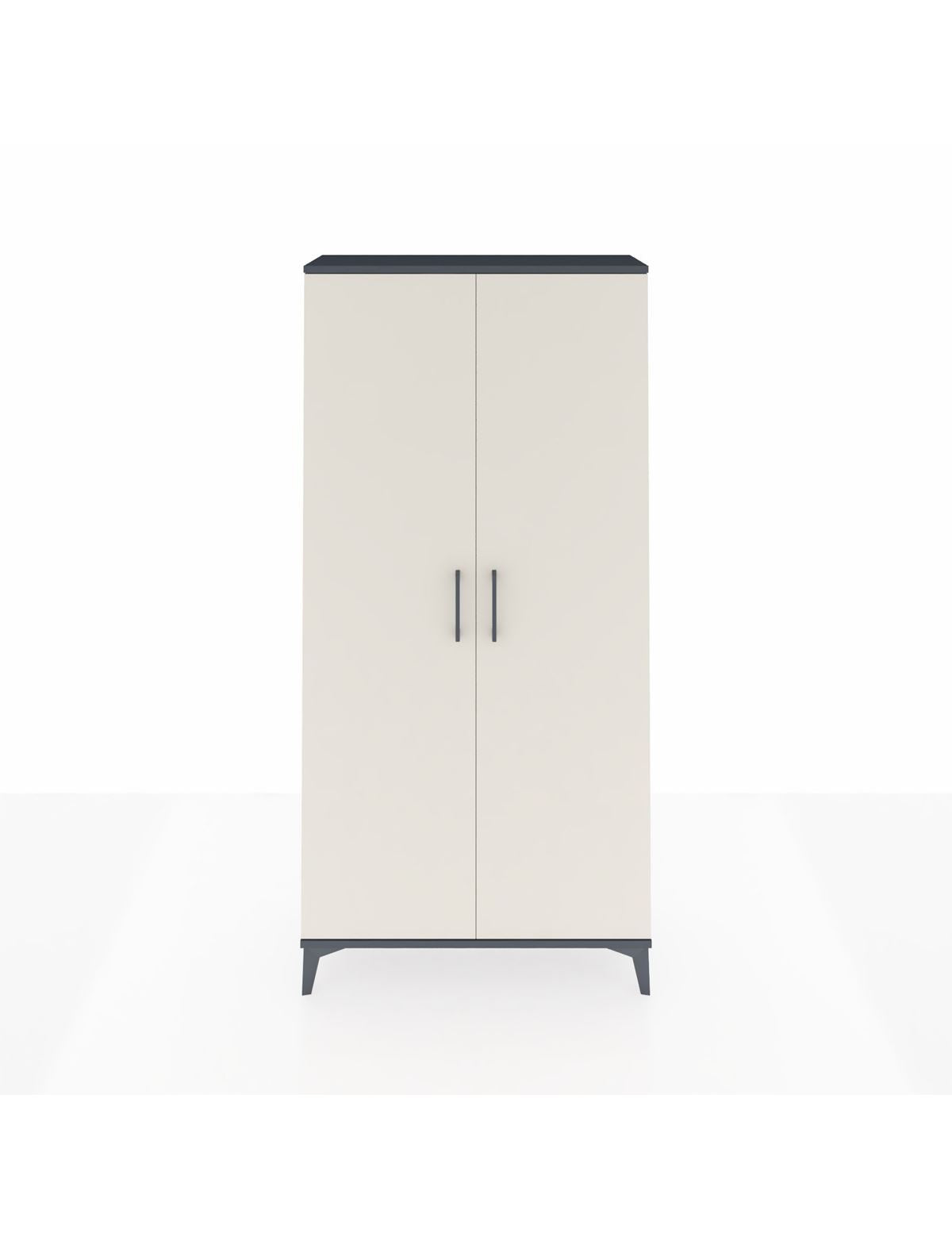 Arges Dolap 4 Raflı 2 Kapaklı 88x30x182 Antrasit-Aytaşı