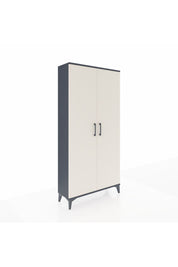Arges Dolap 4 Raflı 2 Kapaklı 88x30x182 Antrasit-Aytaşı