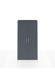 Arges Dolap 4 Raflı 2 Kapaklı 88x30x182 Antrasit-Antrasit