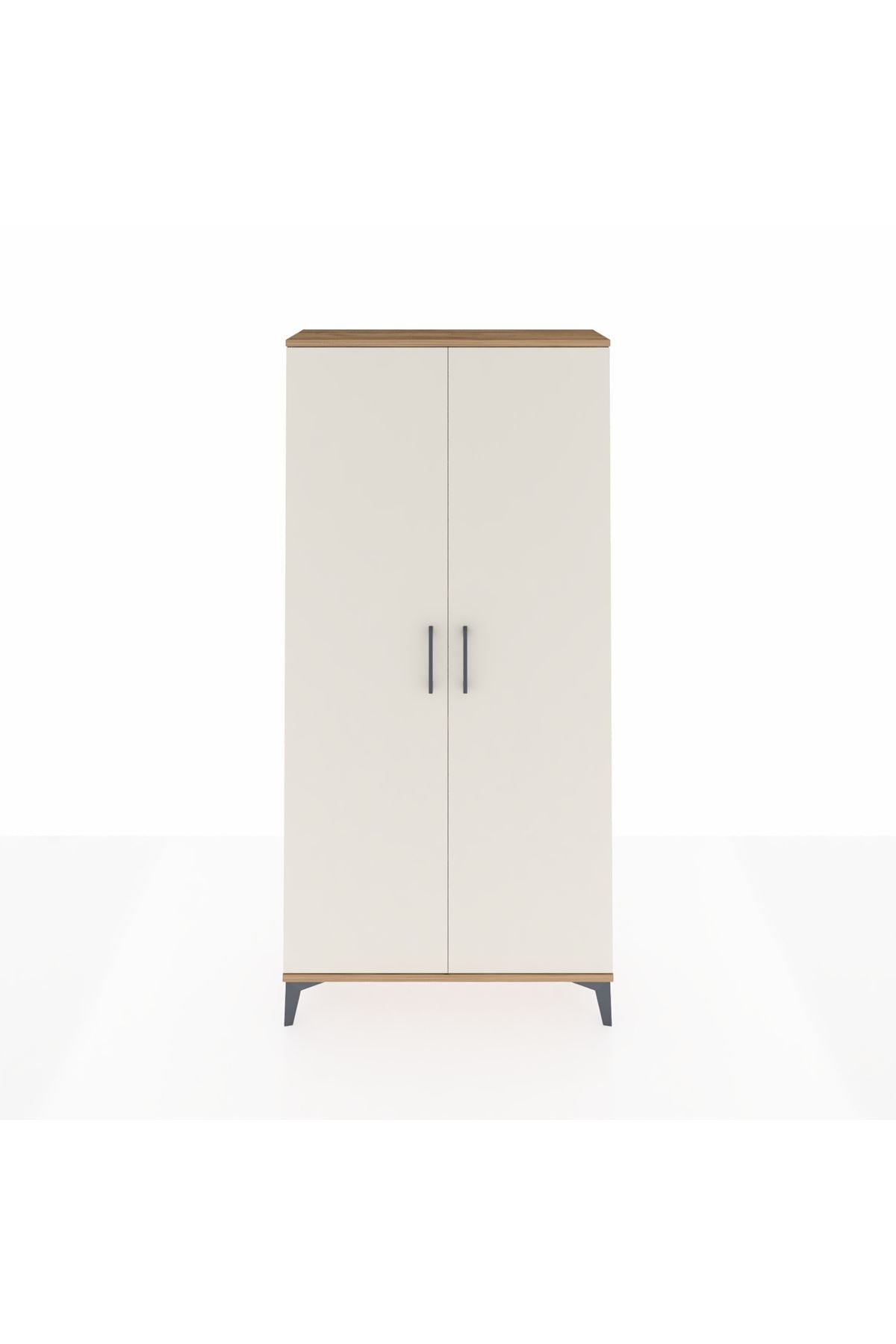 Arges Dolap 4 Raflı 2 Kapaklı 88x30x182 Çam-Aytaşı