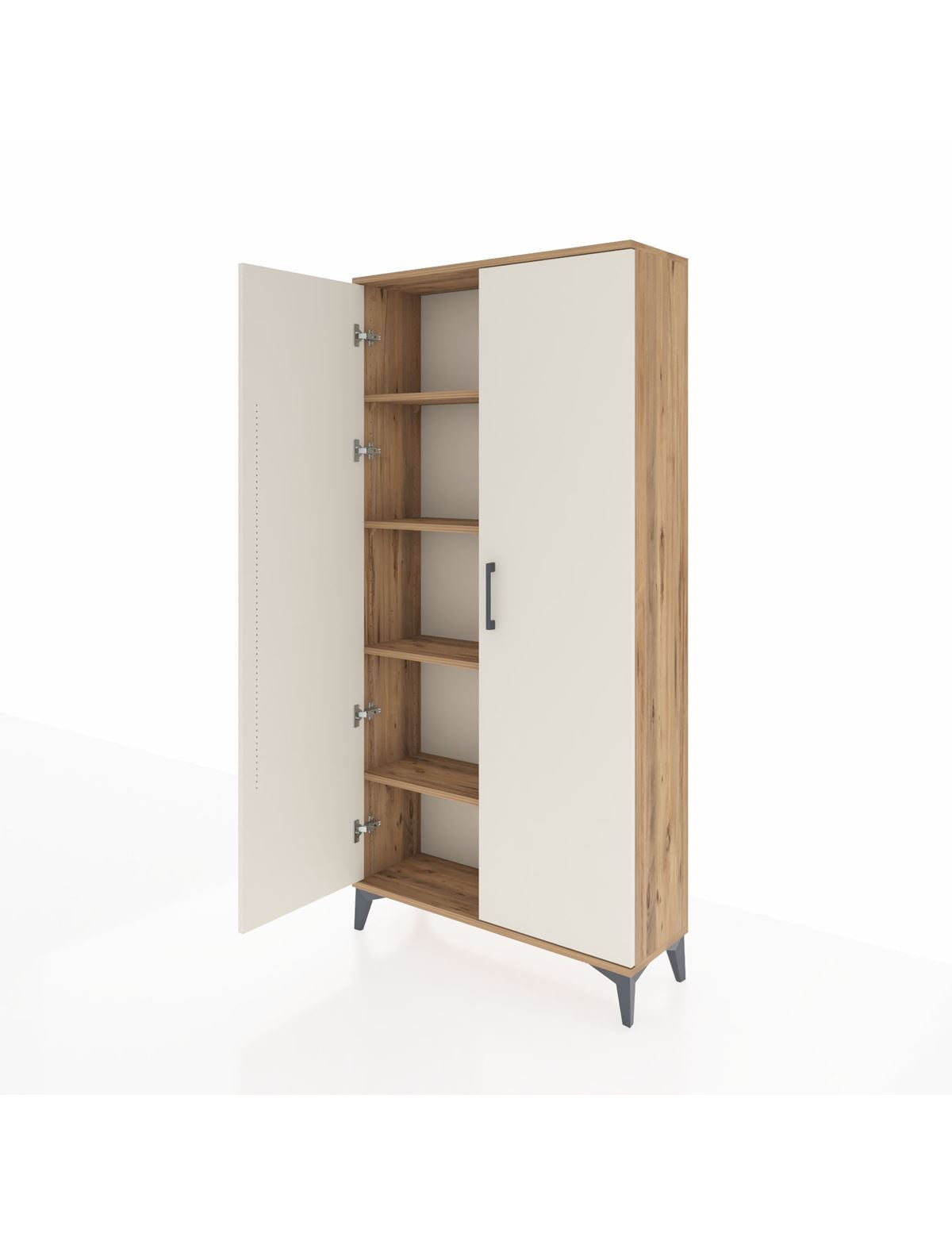 Arges Dolap 4 Raflı 2 Kapaklı 88x30x182 - S24M009V7A