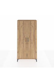 Arges Dolap 4 Raflı 2 Kapaklı 88x30x182 Çam-Çam