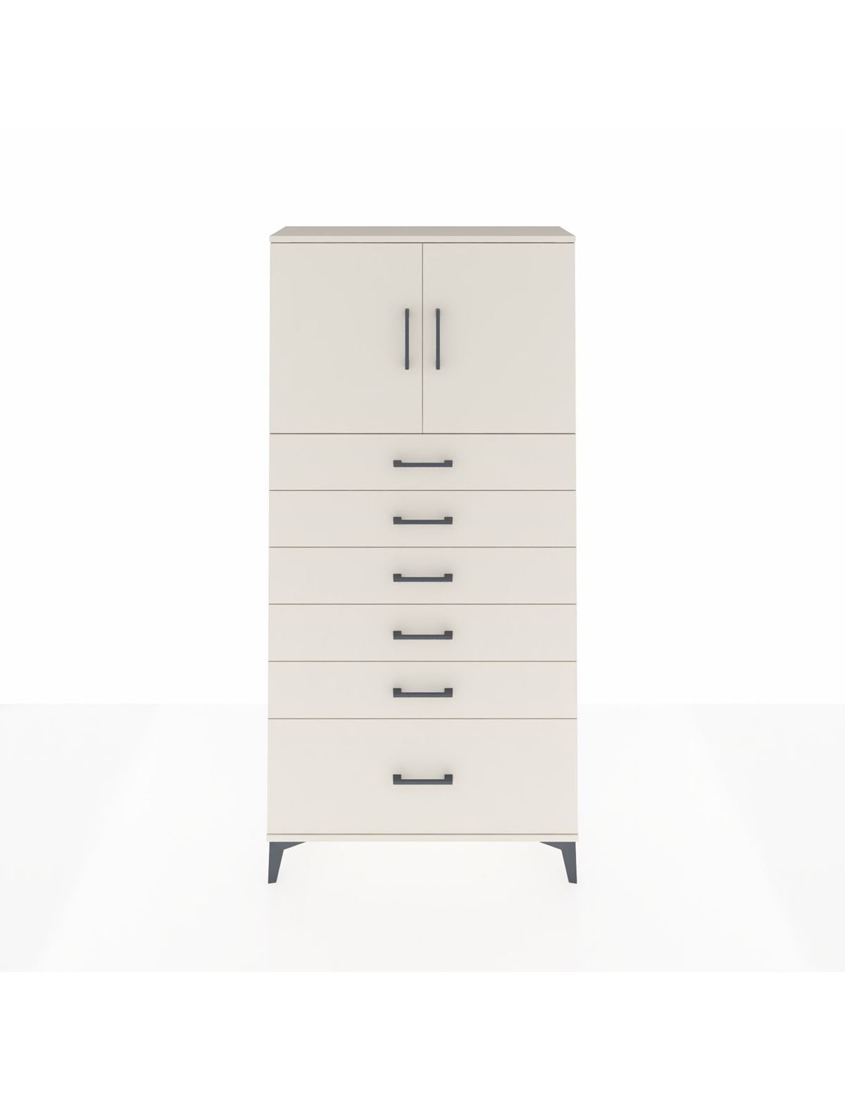 Arges Dolap 2 Raflı 6 Çekmeceli 2 Kapaklı 88x30x182 Aytaşı-Aytaşı