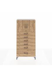 Arges Dolap 2 Raflı 6 Çekmeceli 2 Kapaklı 88x30x182 Aytaşı-Çam