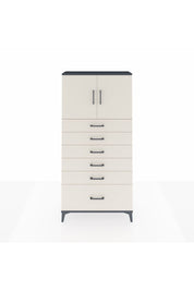 Arges Dolap 2 Raflı 6 Çekmeceli 2 Kapaklı 88x30x182 Antrasit-Aytaşı