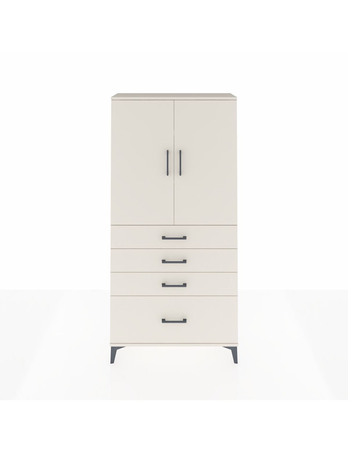 Arges Dolap 3 Raflı 4 Çekmeceli 2 Kapaklı 88x30x182 Aytaşı-Aytaşı