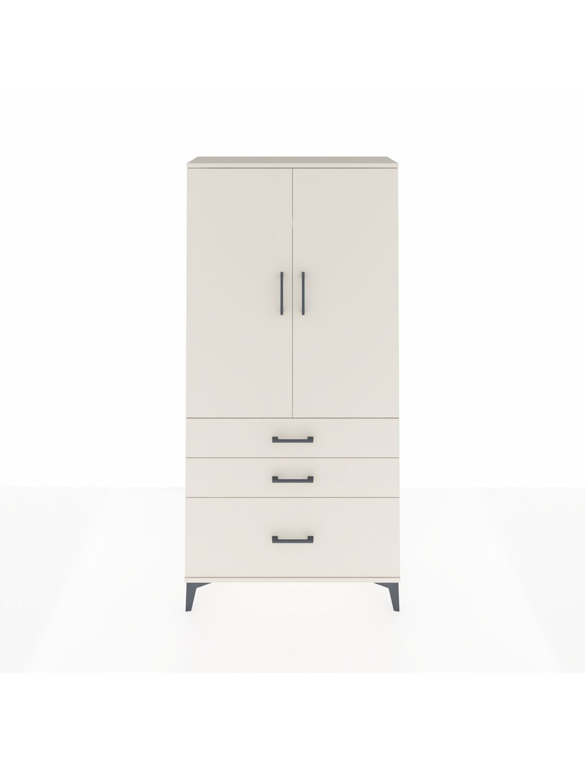 Arges Dolap 3 Raflı 3 Çekmeceli 2 Kapaklı 88x30x182 Aytaşı-Aytaşı