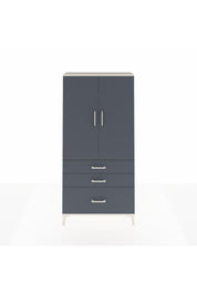 Arges Dolap 3 Raflı 3 Çekmeceli 2 Kapaklı 88x30x182 Aytaşı-Antrasit