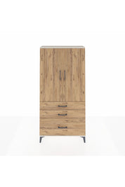 Arges Dolap 3 Raflı 3 Çekmeceli 2 Kapaklı 88x30x182 Aytaşı-Çam