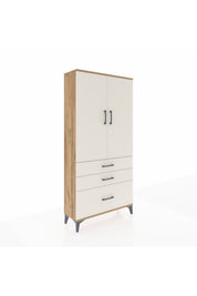 Arges Dolap 3 Raflı 3 Çekmeceli 2 Kapaklı 88x30x182 - S24M014V7A