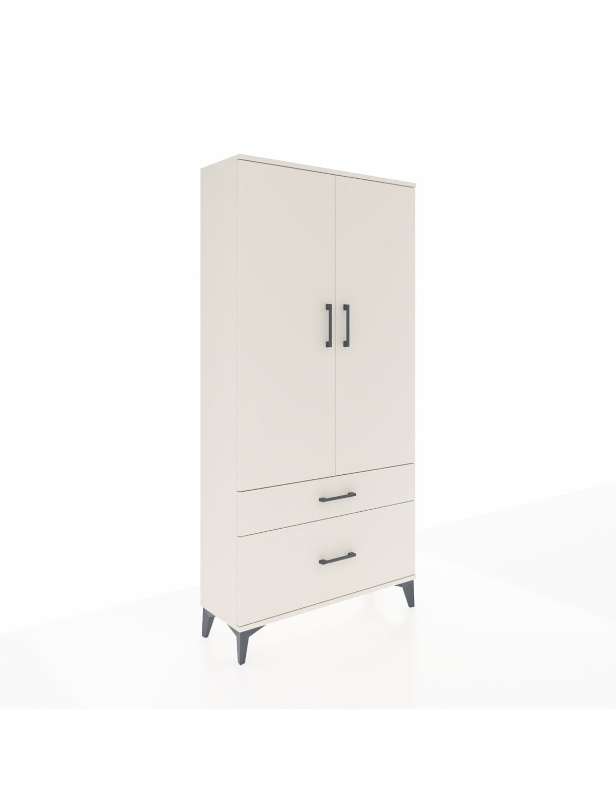 Arges Dolap 4 Raflı 2 Çekmeceli 2 Kapaklı 88x30x182 Aytaşı-Aytaşı