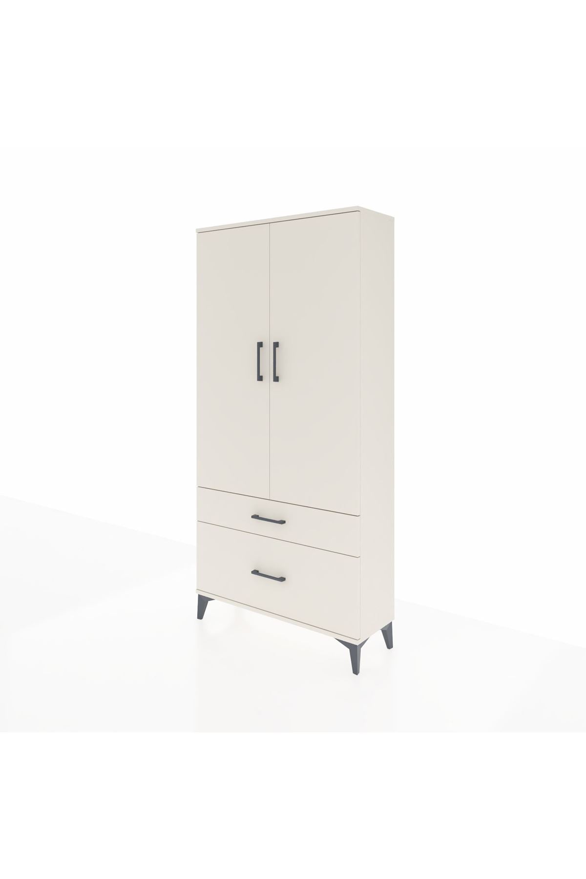 Arges Dolap 4 Raflı 2 Çekmeceli 2 Kapaklı 88x30x182 Aytaşı-Aytaşı