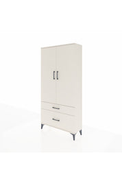 Arges Dolap 4 Raflı 2 Çekmeceli 2 Kapaklı 88x30x182 Aytaşı-Aytaşı