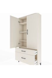Arges Dolap 4 Raflı 2 Çekmeceli 2 Kapaklı 88x30x182 Aytaşı-Aytaşı