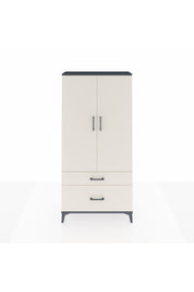 Arges Dolap 4 Raflı 2 Çekmeceli 2 Kapaklı 88x30x182 Antrasit-Aytaşı