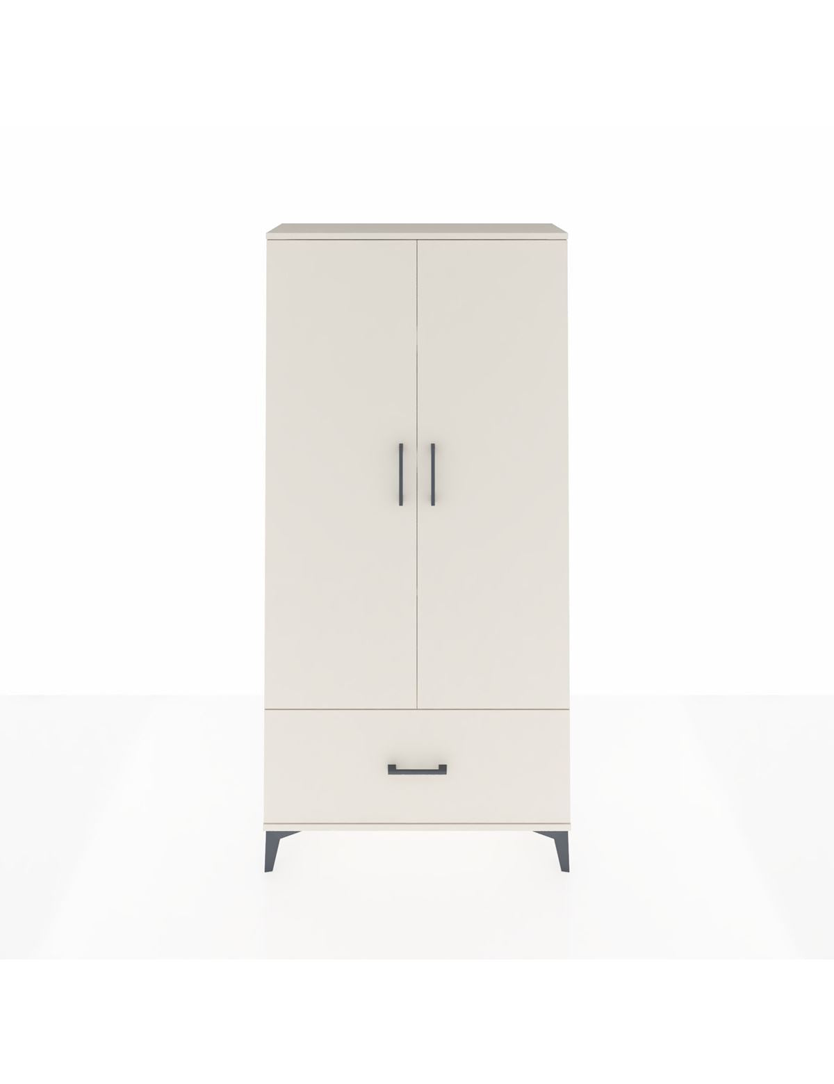 Arges Dolap 4 Raflı Tek Çekmeceli 2 Kapaklı 88x30x182 Aytaşı-Aytaşı