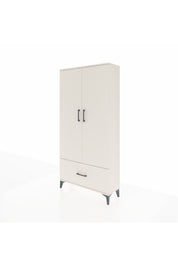 Arges Dolap 4 Raflı Tek Çekmeceli 2 Kapaklı 88x30x182 Aytaşı-Aytaşı