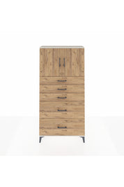 Arges Dolap 2 Raflı 5 Çekmeceli 2 Kapaklı 88x30x182 Aytaşı-Çam