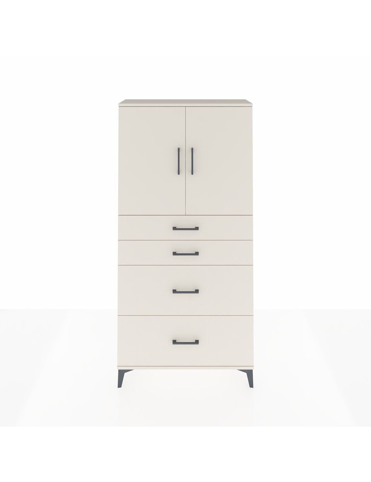 Arges Dolap 2 Raflı 4 Çekmeceli 2 Kapaklı 88x30x182 Aytaşı-Aytaşı