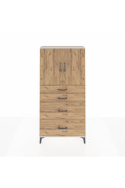 Arges Dolap 2 Raflı 4 Çekmeceli 2 Kapaklı 88x30x182 Aytaşı-Çam