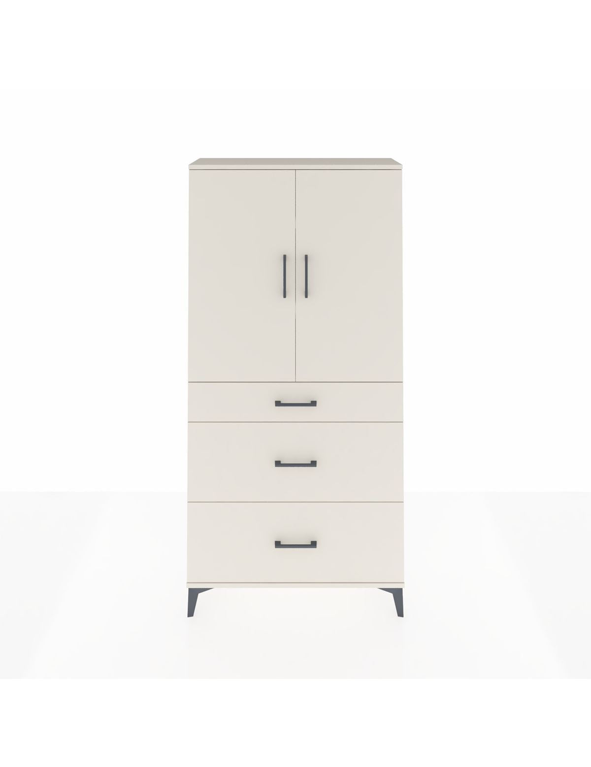 Arges Dolap 3 Raflı 3 Çekmeceli 2 Kapaklı 88x30x182 Aytaşı-Aytaşı