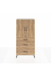Arges Dolap 3 Raflı 3 Çekmeceli 2 Kapaklı 88x30x182 Aytaşı-Çam