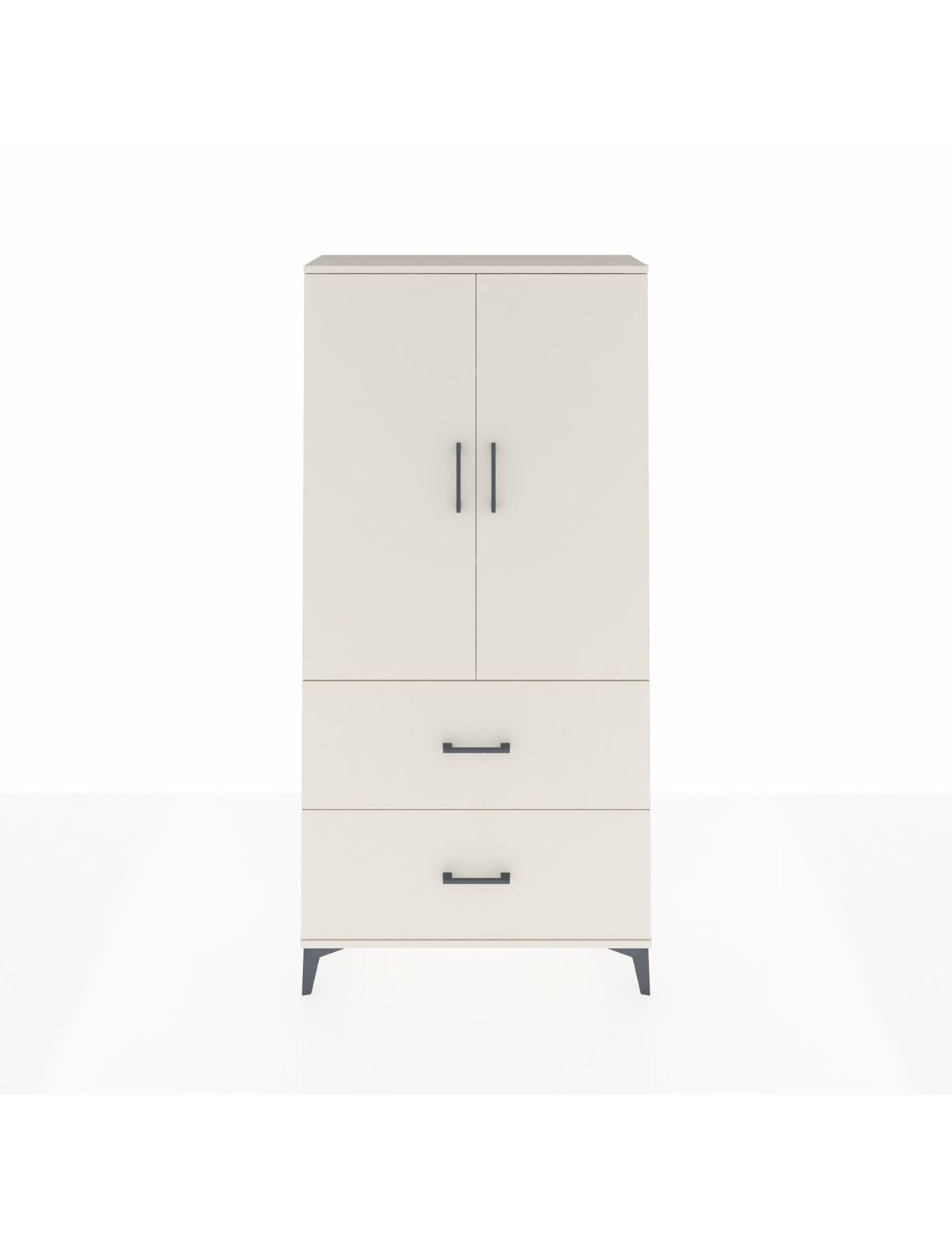 Arges Dolap 3 Raflı 2 Çekmeceli 2 Kapaklı 88x30x182 Aytaşı-Aytaşı