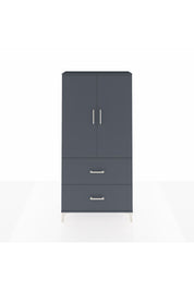 Arges Dolap 3 Raflı 2 Çekmeceli 2 Kapaklı 88x30x182 Antrasit-Antrasit