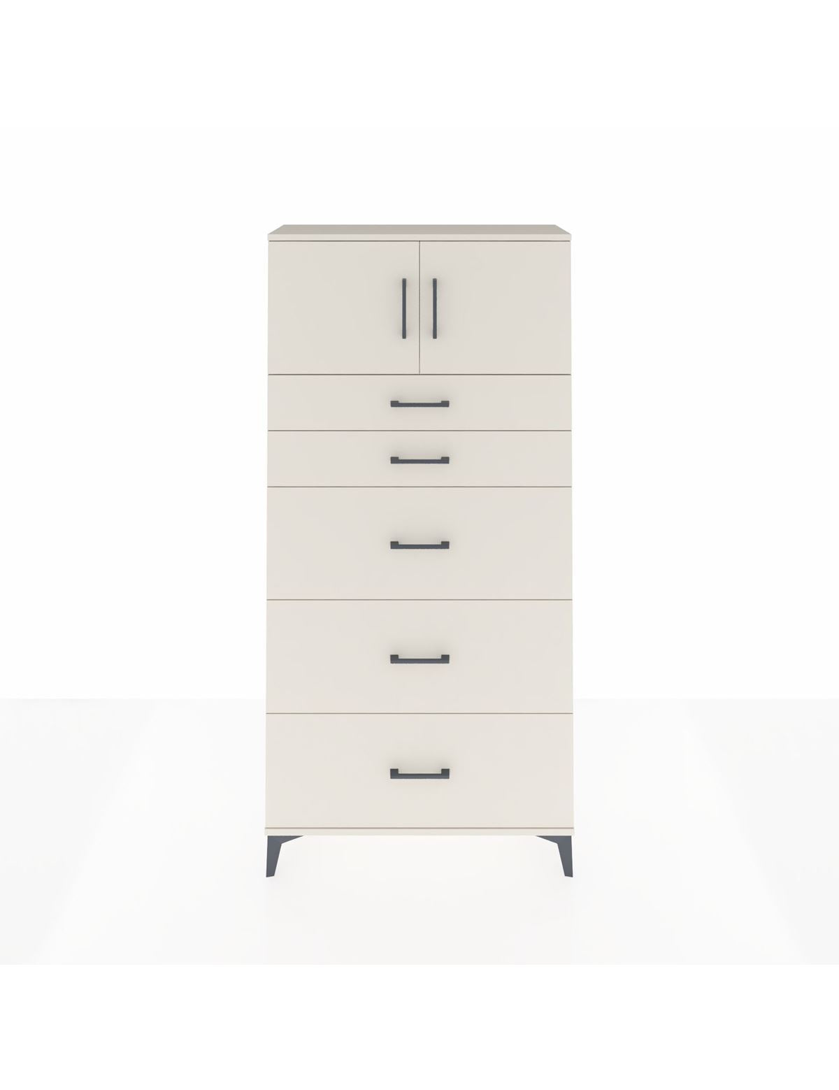 Arges Dolap Tek Raflı 5 Çekmeceli 2 Kapaklı 88x30x182 Aytaşı-Aytaşı