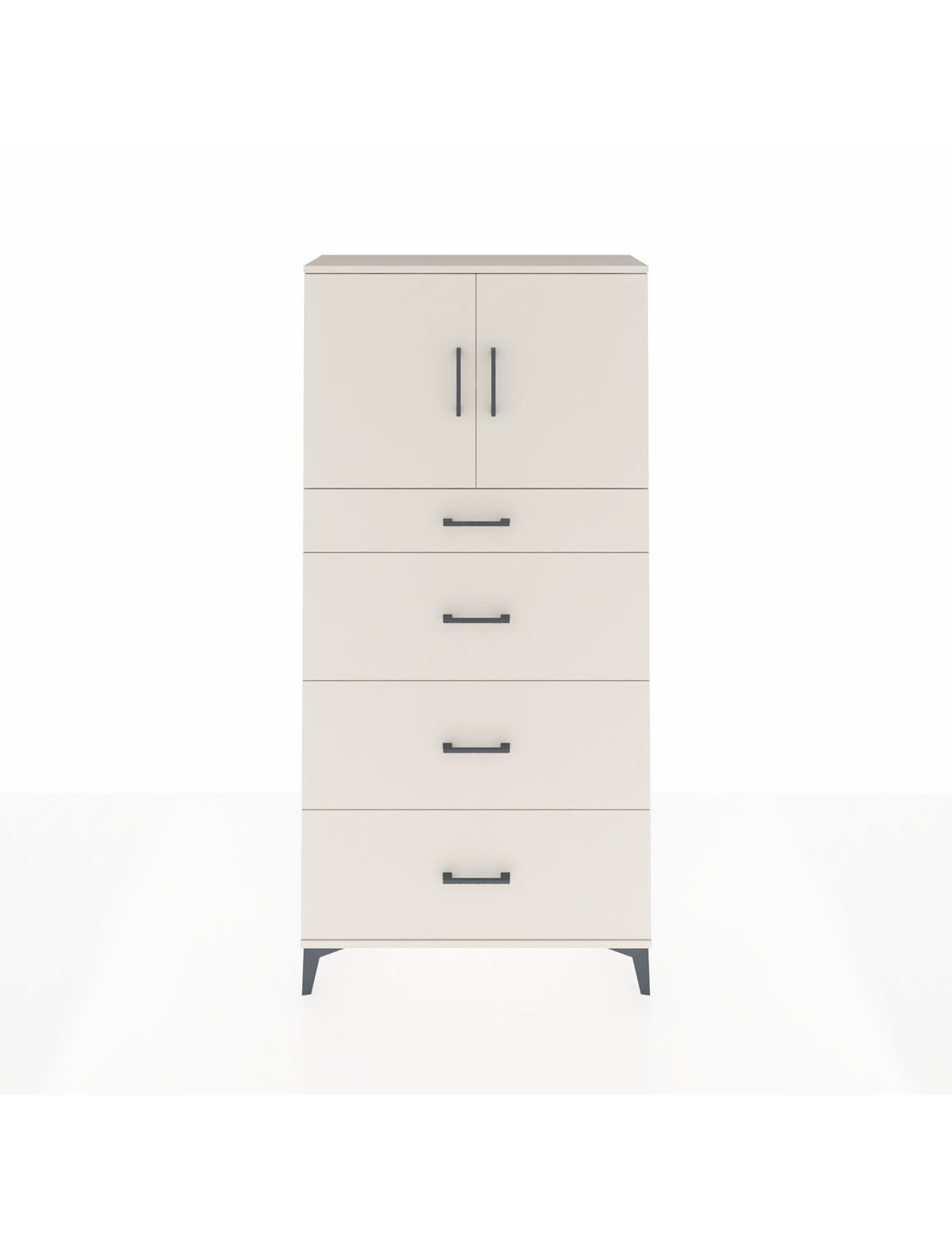 Arges Dolap 2 Raflı 4 Çekmeceli 2 Kapaklı 88x30x182 Aytaşı-Aytaşı