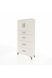 Arges Dolap 2 Raflı 4 Çekmeceli 2 Kapaklı 88x30x182 Aytaşı-Aytaşı