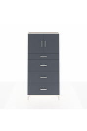 Arges Dolap 2 Raflı 4 Çekmeceli 2 Kapaklı 88x30x182 Aytaşı-Antrasit