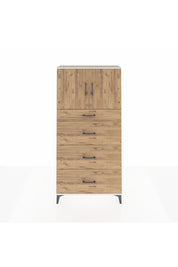 Arges Dolap 2 Raflı 4 Çekmeceli 2 Kapaklı 88x30x182 Aytaşı-Çam