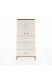 Arges Dolap 2 Raflı 4 Çekmeceli 2 Kapaklı 88x30x182 Çam-Aytaşı