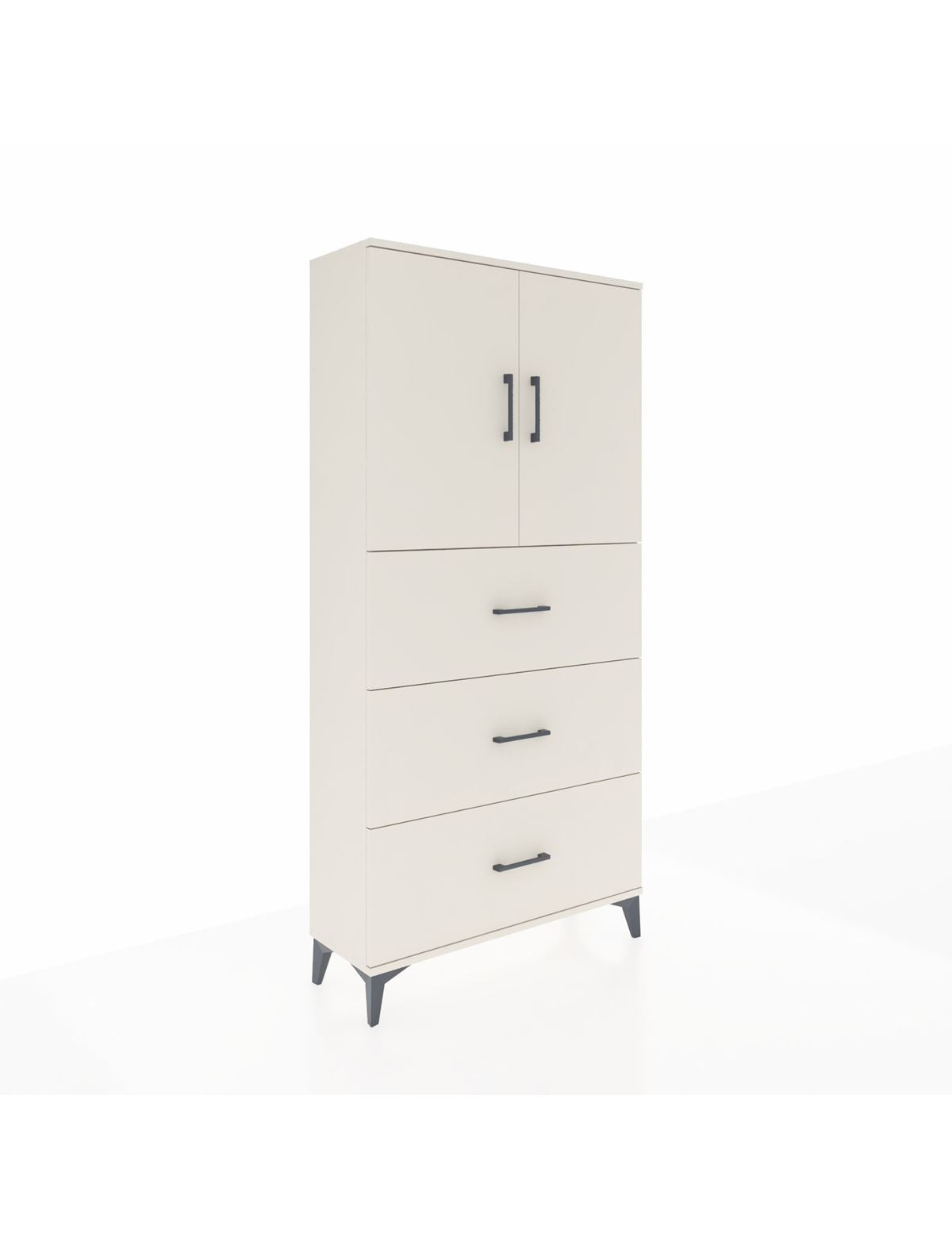 Arges Dolap 2 Raflı 3 Çekmeceli 2 Kapaklı 88x30x182 Aytaşı-Aytaşı