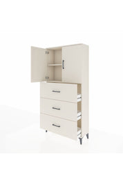 Arges Dolap 2 Raflı 3 Çekmeceli 2 Kapaklı 88x30x182 Aytaşı-Aytaşı