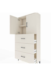 Arges Dolap 2 Raflı 3 Çekmeceli 2 Kapaklı 88x30x182 Aytaşı-Aytaşı