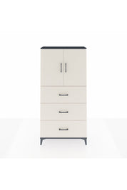 Arges Dolap 2 Raflı 3 Çekmeceli 2 Kapaklı 88x30x182 Antrasit-Aytaşı