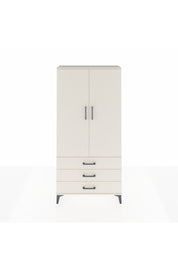 Arges Dolap Tek Raflı 3 Çekmeceli Tek Askılı 88x30x182 Aytaşı-Aytaşı