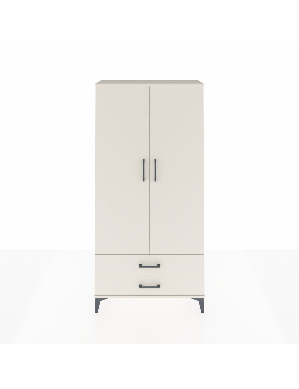 Arges Dolap Tek Raflı 2 Çekmeceli Tek Askılı 88x30x182 Aytaşı-Aytaşı