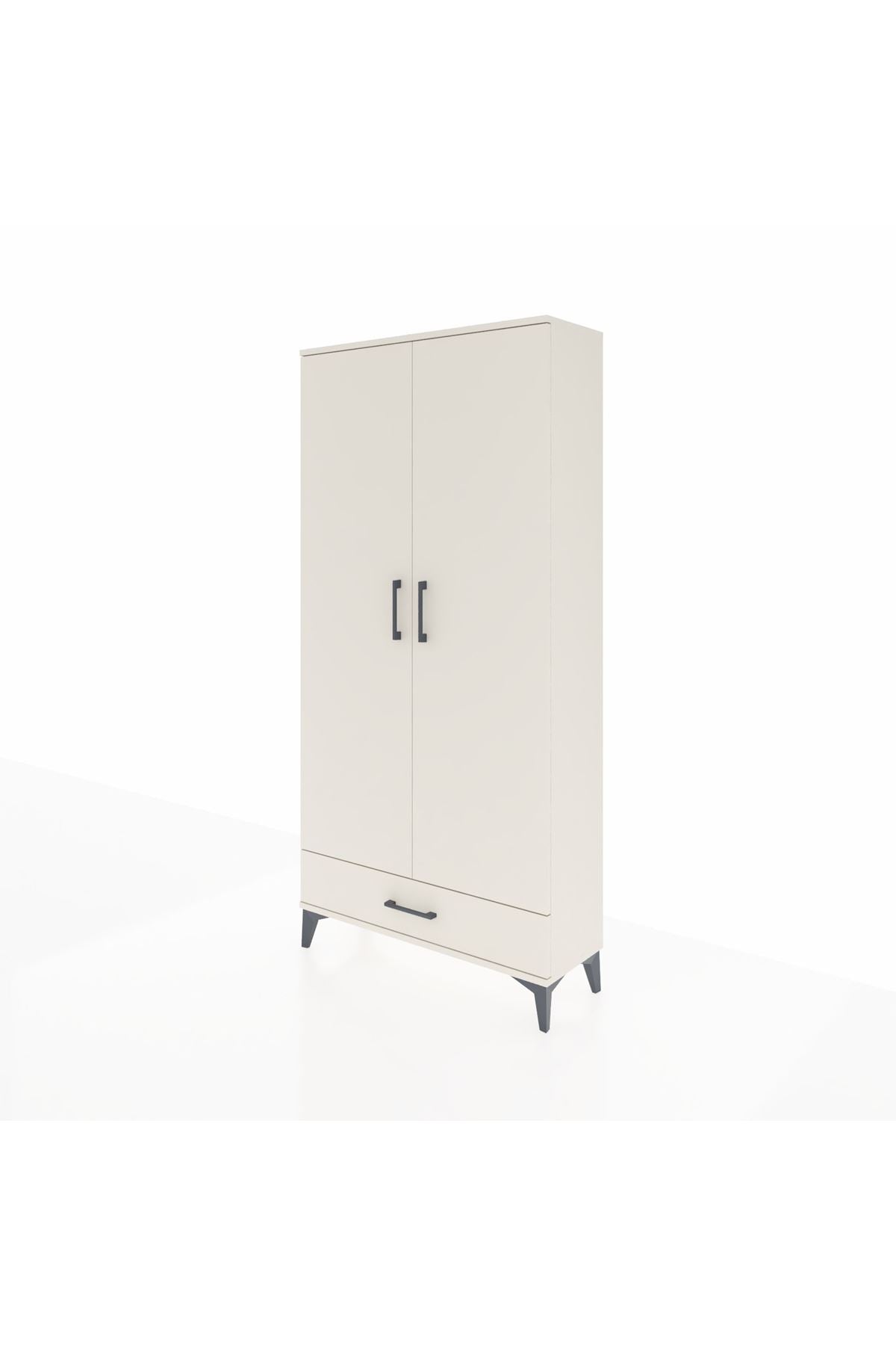 Arges Dolap Tek Raflı Tek Çekmeceli Tek Askılı 88x30x182 Aytaşı-Aytaşı