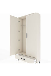 Arges Dolap Tek Raflı Tek Çekmeceli Tek Askılı 88x30x182 Aytaşı-Aytaşı